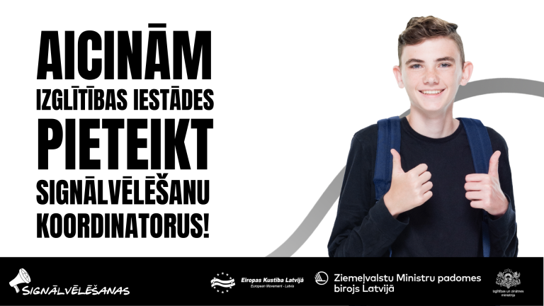 Izglītības iestādes, piesakiet savu Signālvēlēšanu koordinatoru